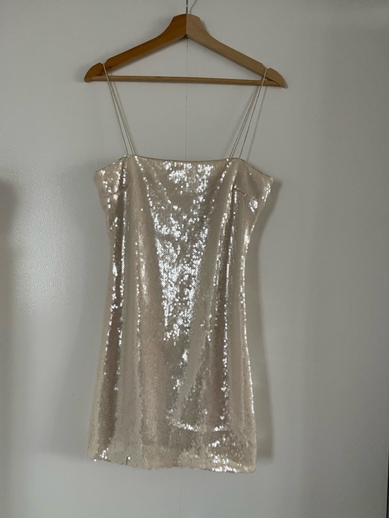 cinq a sept Dresses & Skirts - cinq à sept Sequin Slip Dress in Alabaster